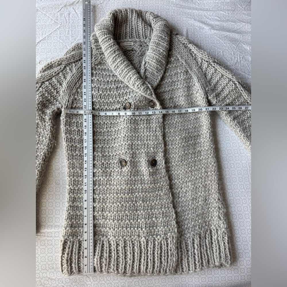 ULLA JOHNSON Alpaca Cardigan Sand
Knit Sweater Size L Aiko - Picture 14 of 15